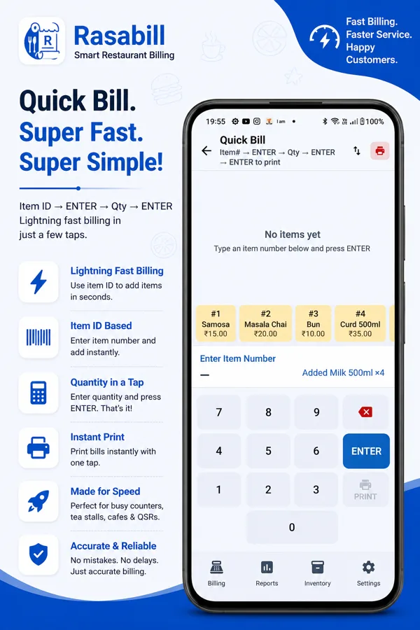 Best Billing App for Tea Stalls & Chai Shops in India (2026)